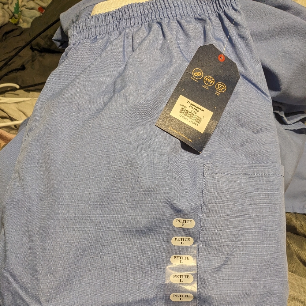 Cherokee Ceil blue scrub pants